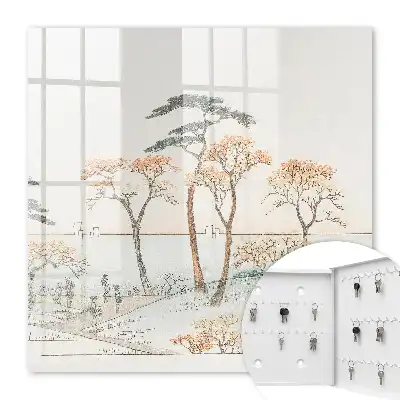 Japonská krajina jemných farieb