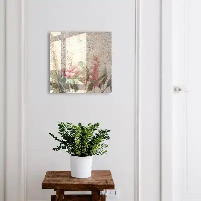 Botanická elegancia s textúrovaným pozadím