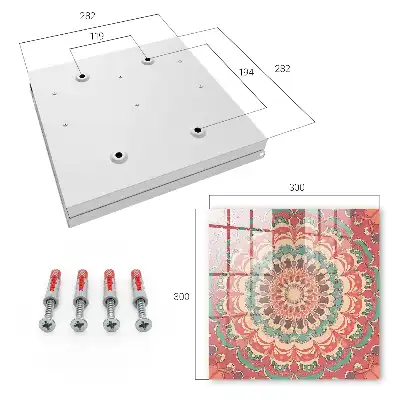 Farebná mandala s harmonickými vzormi