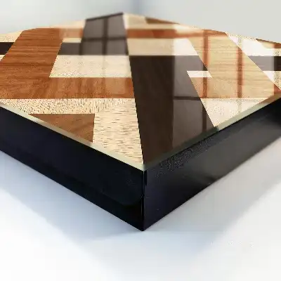 Moderná geometria hnedá čierna