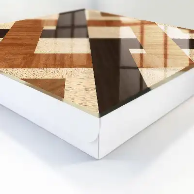 Moderná geometria hnedá čierna