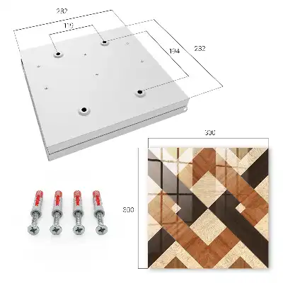 Moderná geometria hnedá čierna