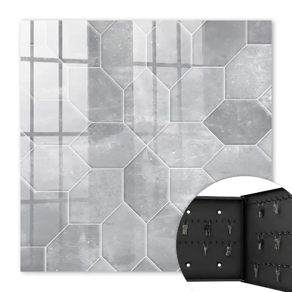 Sivý geometrický vzor