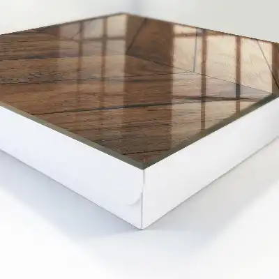 Drevená rybia kosť elegancie