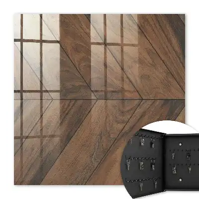Drevená rybia kosť elegancie