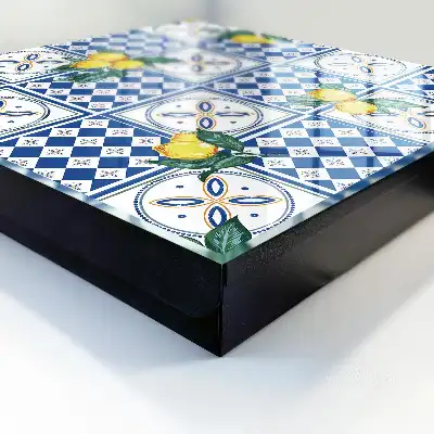 Citrónové geometrické dlaždice