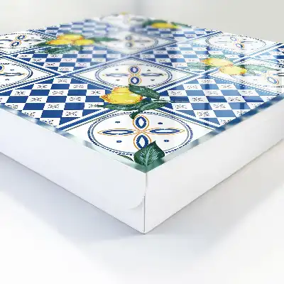 Citrónové geometrické dlaždice
