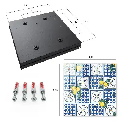Citrónové geometrické dlaždice