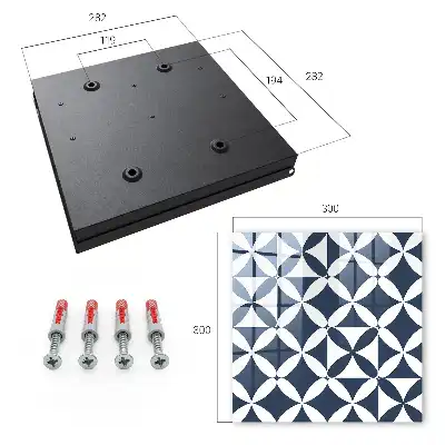 Geometrická elegancia v kontrastnom aranžmáne