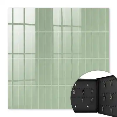 Minimalistická kockovaná košeľa v zelenej farbe