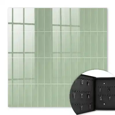 Zelený kockovaný minimalistický štýl