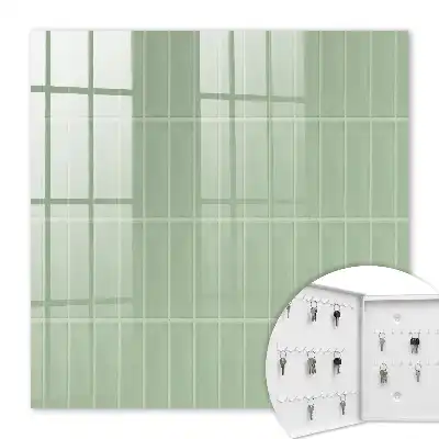 Zelený kockovaný minimalistický štýl