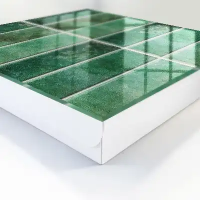 Zelený vzor elegantných obdĺžnikov