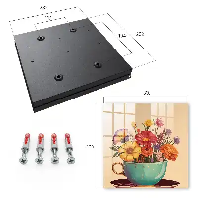 Kvety v šálke na béžovom pozadí