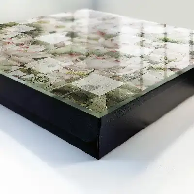 Geometrické ľalie v pozadí