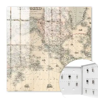 Mapa sveta s kontinentmi a loďami