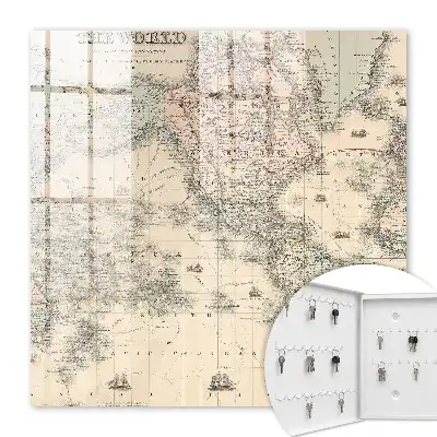 Mapa sveta s kontinentmi a loďami