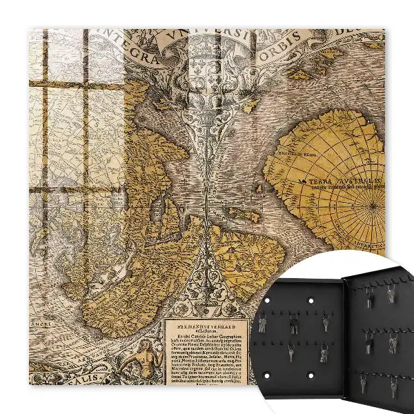 Stará mapa s detailnými ornamentmi