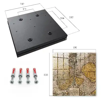 Stará mapa s detailnými ornamentmi