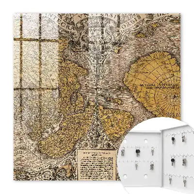 Stará mapa s detailnými ornamentmi