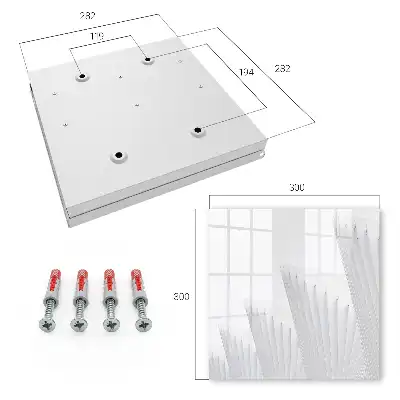 Obraz s abstraktnou architektúrou v minimalistickej kompozícii