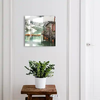 Horská izba pri jazere