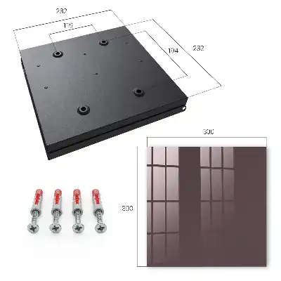 Geometrický obraz v minimalistickom sivom prevedení