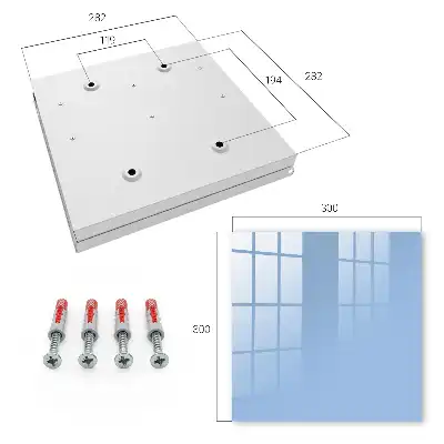 Svetlomodrý minimalistický doplnok