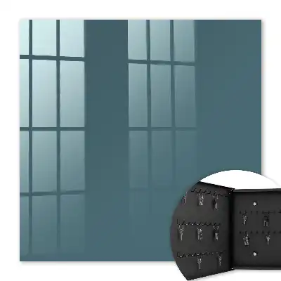 Moderná elegantná dekorácia v tlmenej tyrkysovej farbe