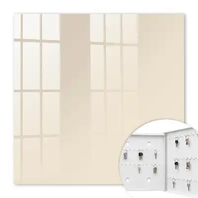 Skrinka na kľúče do bytu Krémová, elegantná, upokojujúca