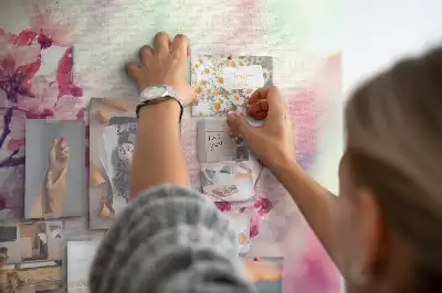 Nástenná korková tabuľa Jarné kvety