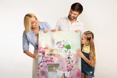 Nástenná korková tabuľa Jarné kvety