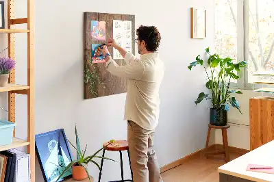 Rustikálna drevená nástenka