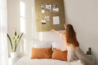 Dekoračná korková tabuľa s látkovým povrchom