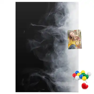 Nástenná korková nástenka v tvare obláčika