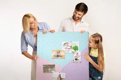 Nástenka s pastelovým vzorom