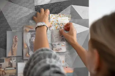 Korková nástenka Geometrická kompozícia