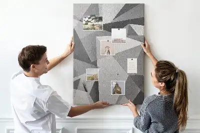 Korková nástenka Geometrická kompozícia