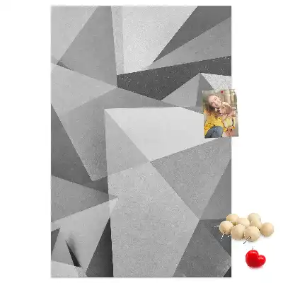 Korková nástenka Geometrická kompozícia