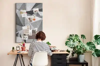 Korková nástenka Geometrická kompozícia