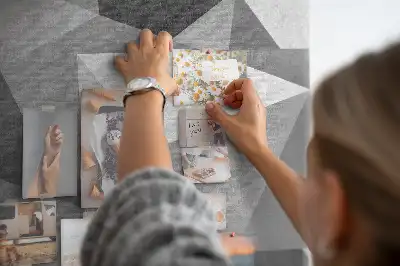 Korková nástenka Geometrická kompozícia
