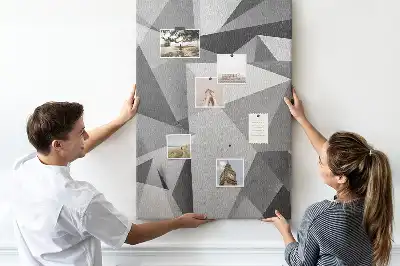Korková nástenka Geometrická kompozícia