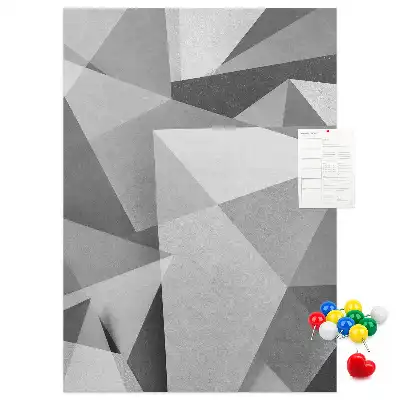 Korková nástenka Geometrická kompozícia