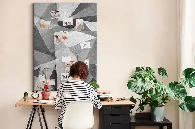 Korková nástenka Geometrická kompozícia