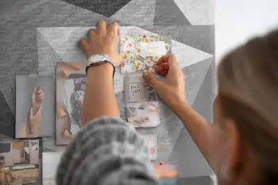 Korková nástenka Geometrická kompozícia