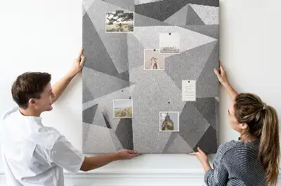 Korková nástenka Geometrická kompozícia