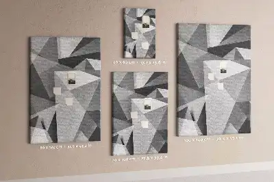Korková nástenka Geometrická kompozícia