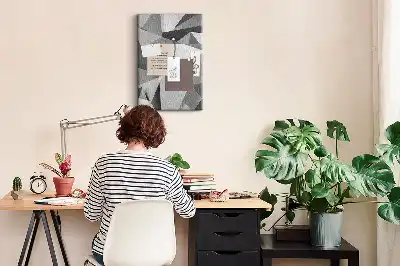 Korková nástenka Geometrická kompozícia