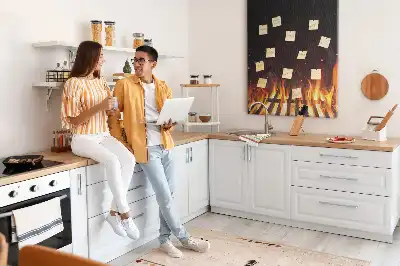 Korková nástenka Plamene grilu