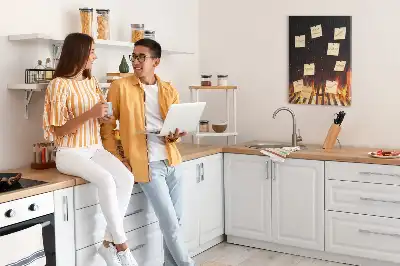 Korková nástenka Plamene grilu